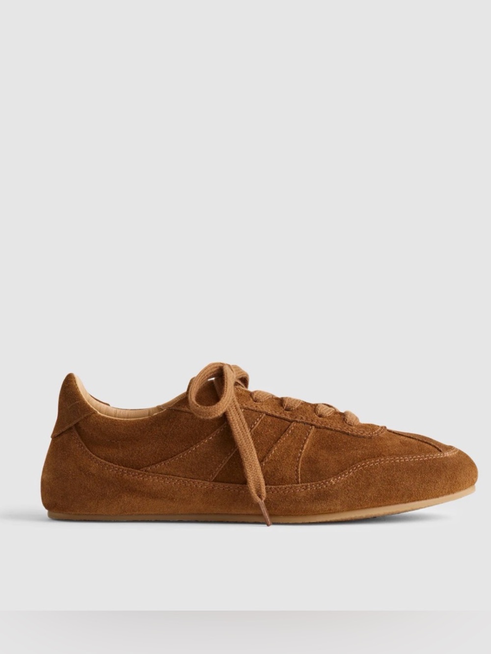 Madewell‎ Suede Sneaker in Chestnut Brown